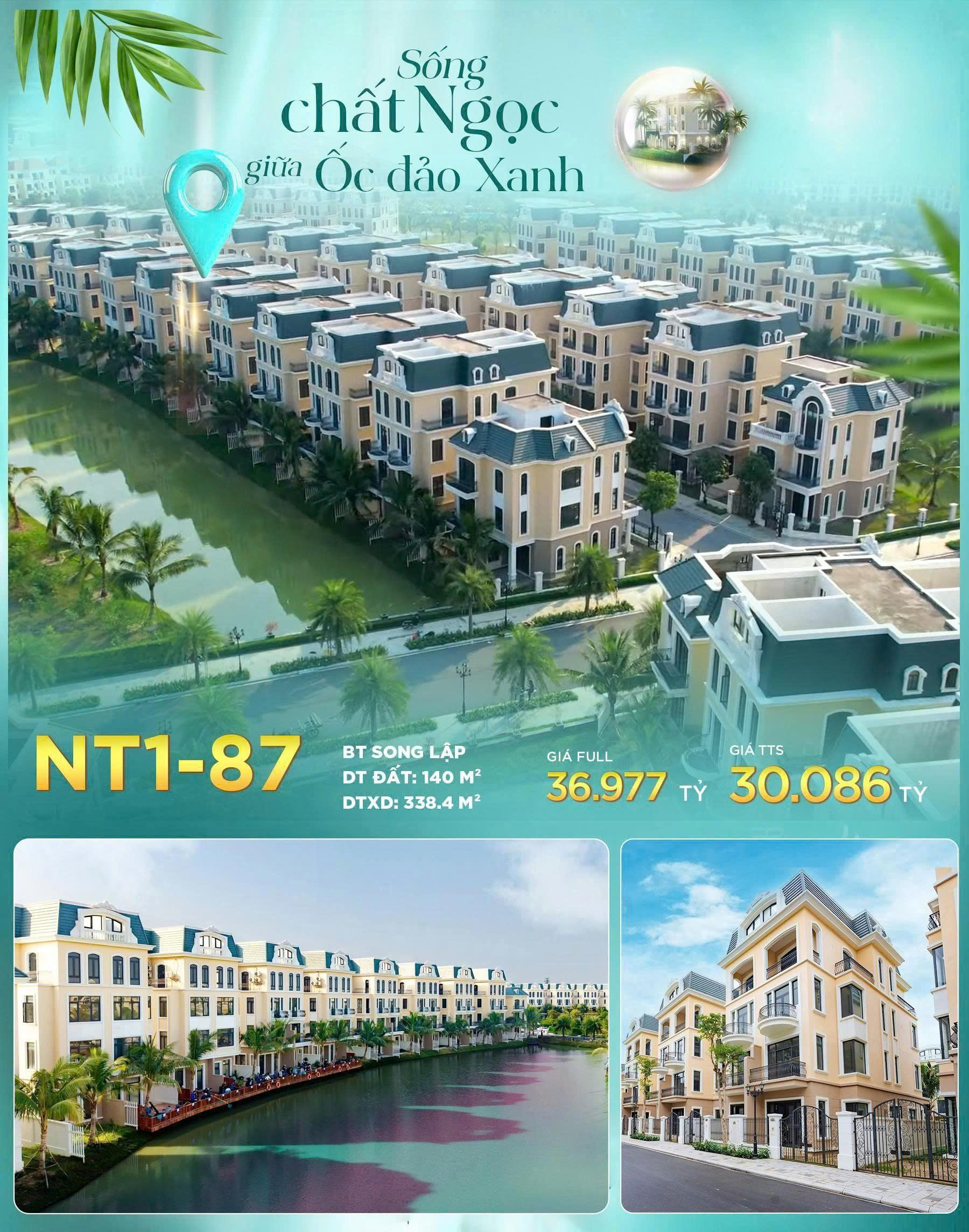 Biệt Thự Song Lập NT1-87 Phân Khu Ngọc Trai - VHOCP2
