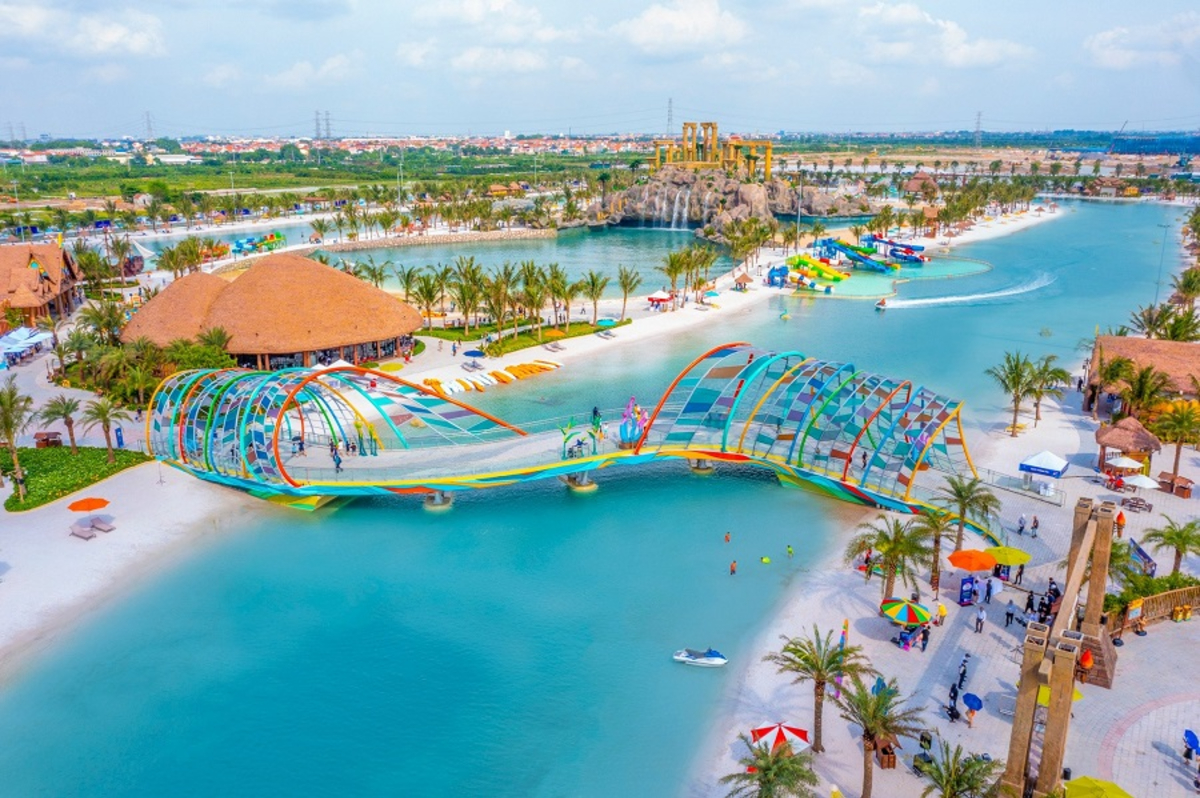 Biển tạo sóng tại Vinhomes Ocean Park 2